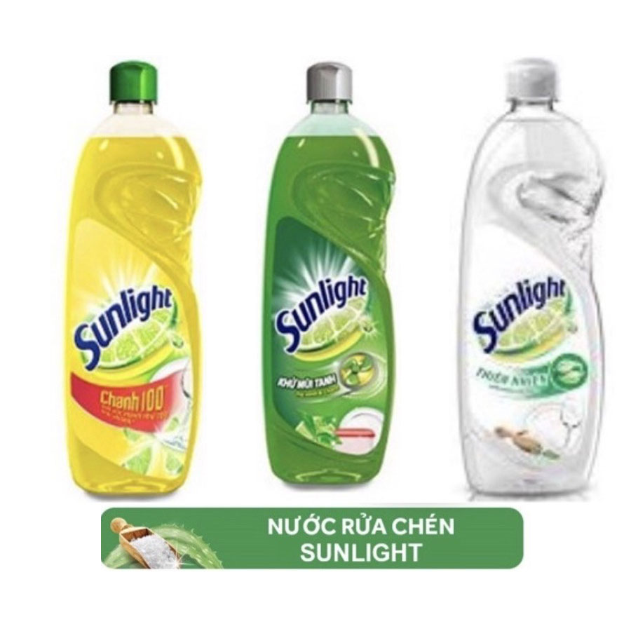 Nước rửa chén Sunlight  750g trắng/xanh/vàng
