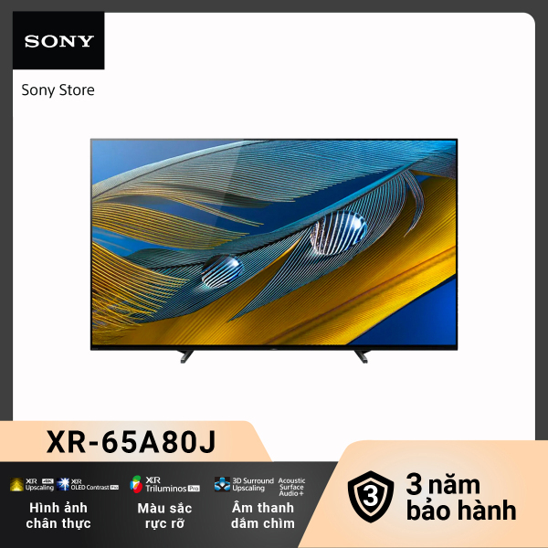 Bảng giá [Voucher 1.030k][Trả góp 0%]Tivi Sony OLED Smart TV  4K 65 inch XR-65A80J Mới 2021