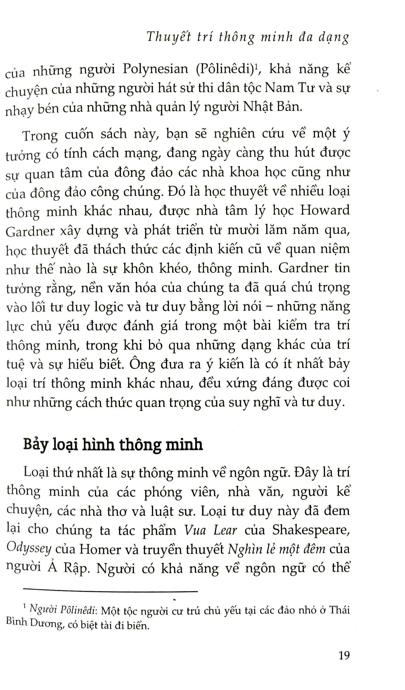 Sách - 7 Loại hình thông minh