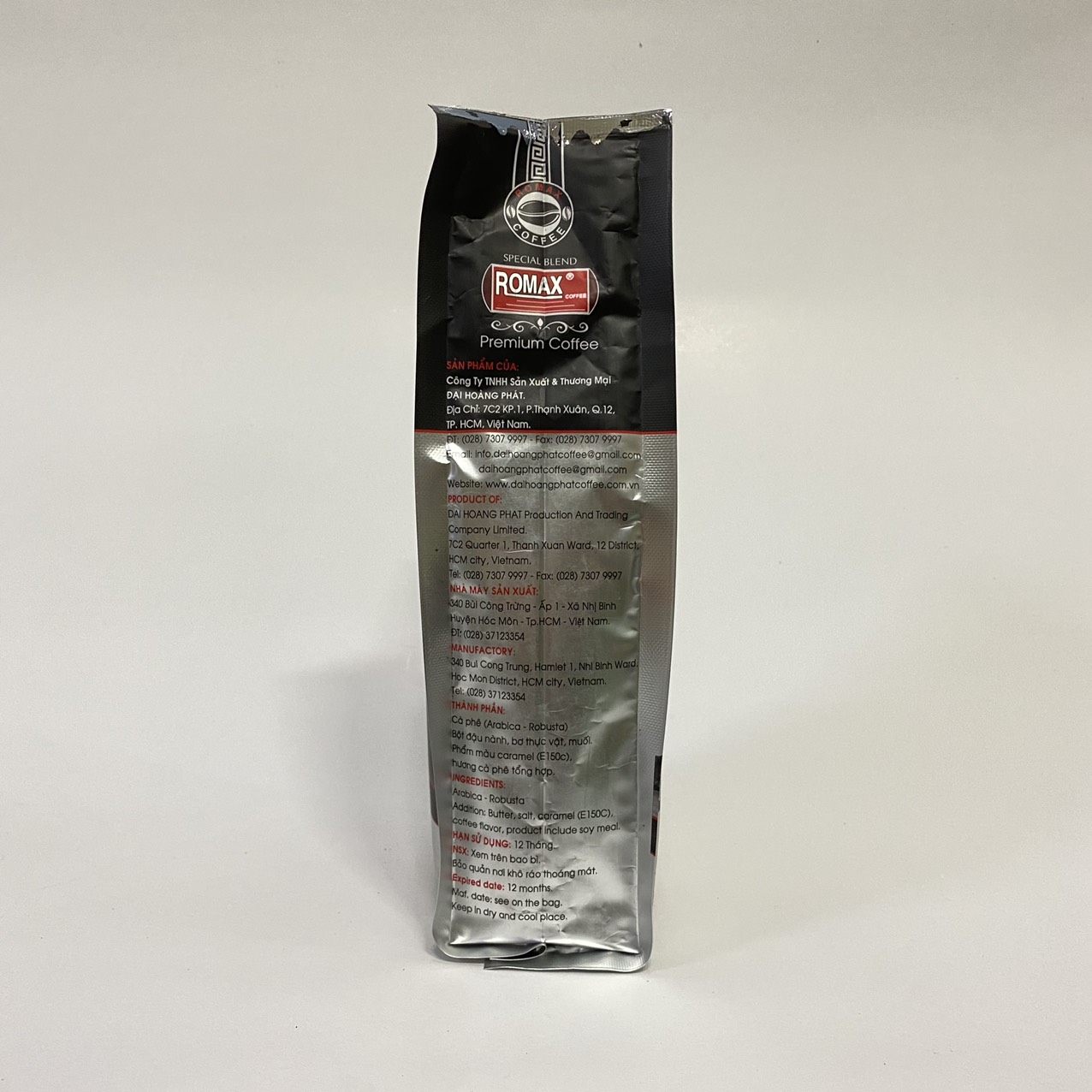 Cà Phê Rang xay ROMAX Robusta 5 500gr - Romax Coffee