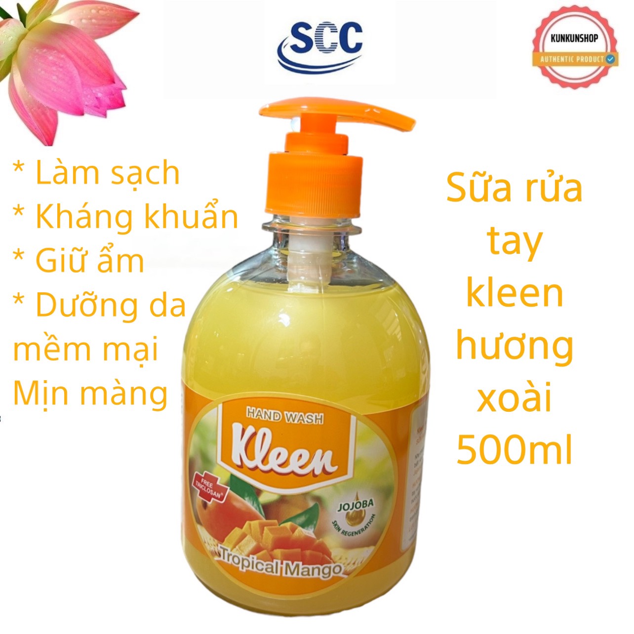 Sữa rữa tay Kleen 500ml