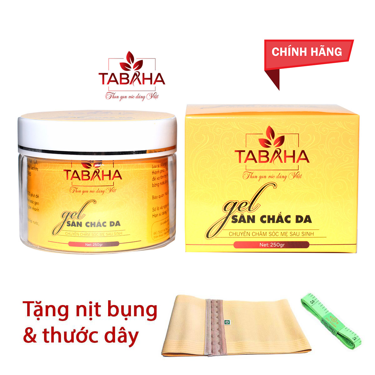 Kem Tan Mỡ Bụng, Giảm Eo Tabaha [ Tặng Nịt Bụng và Thước Dây ]
