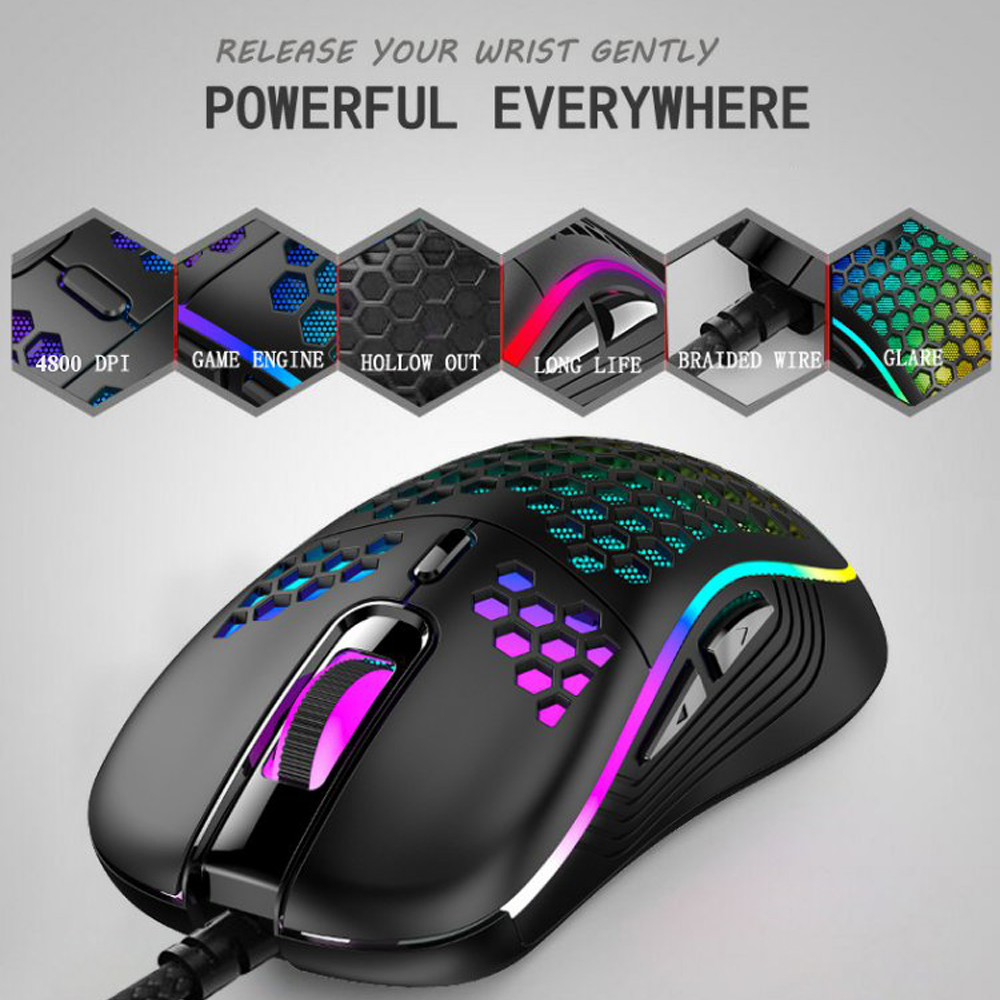Chuột Máy Tính Gaming Có Dây D110- LED RGB