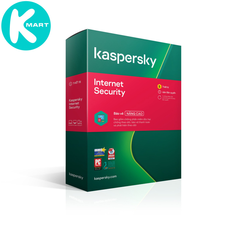 Bảng giá Kaspersky Internet Security Cho 5 Máy Tính - KIS5U - Hàng chính hãng Phong Vũ