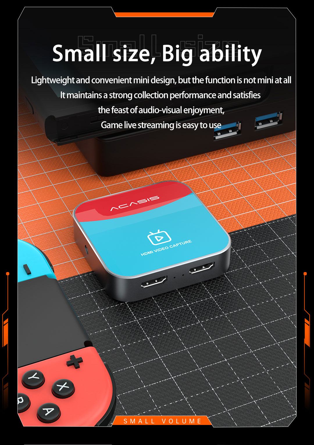 Arcassis HDMI Video Capture Card Game Trò chơi phát sóng trực tiếp Camera chuyên dụng IPad Điện thoại di động chuyển đổi ghi âm NS VC-005