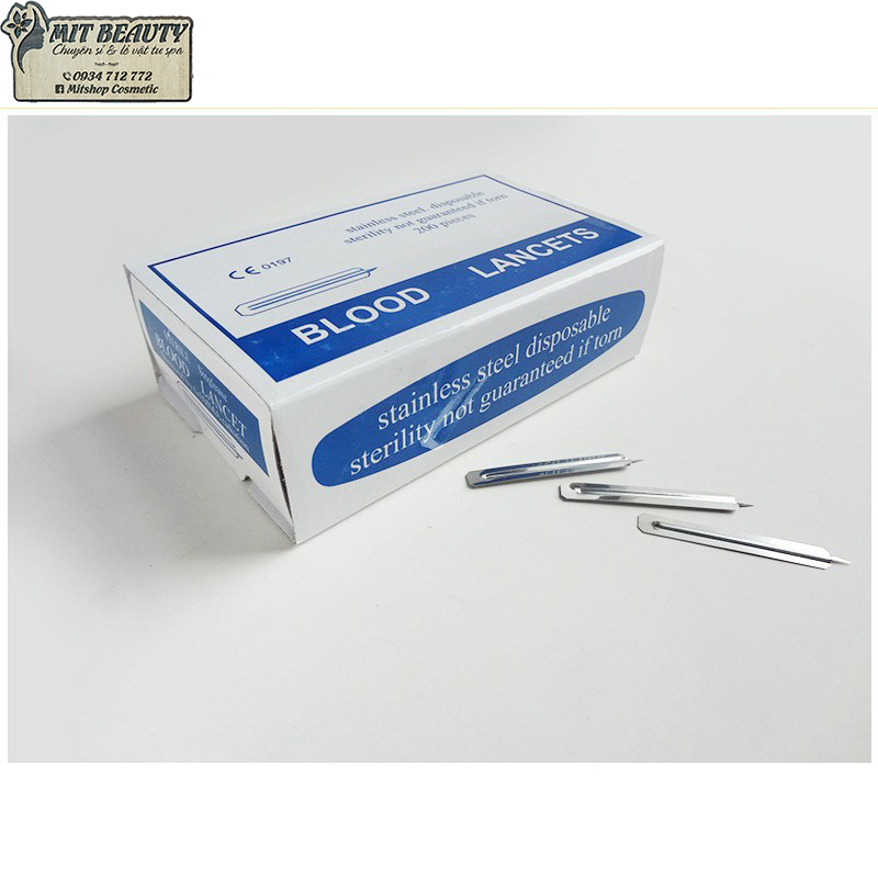 [HCM](Hộp 200 cây) Hộp kim chích mụn Blood Lancets