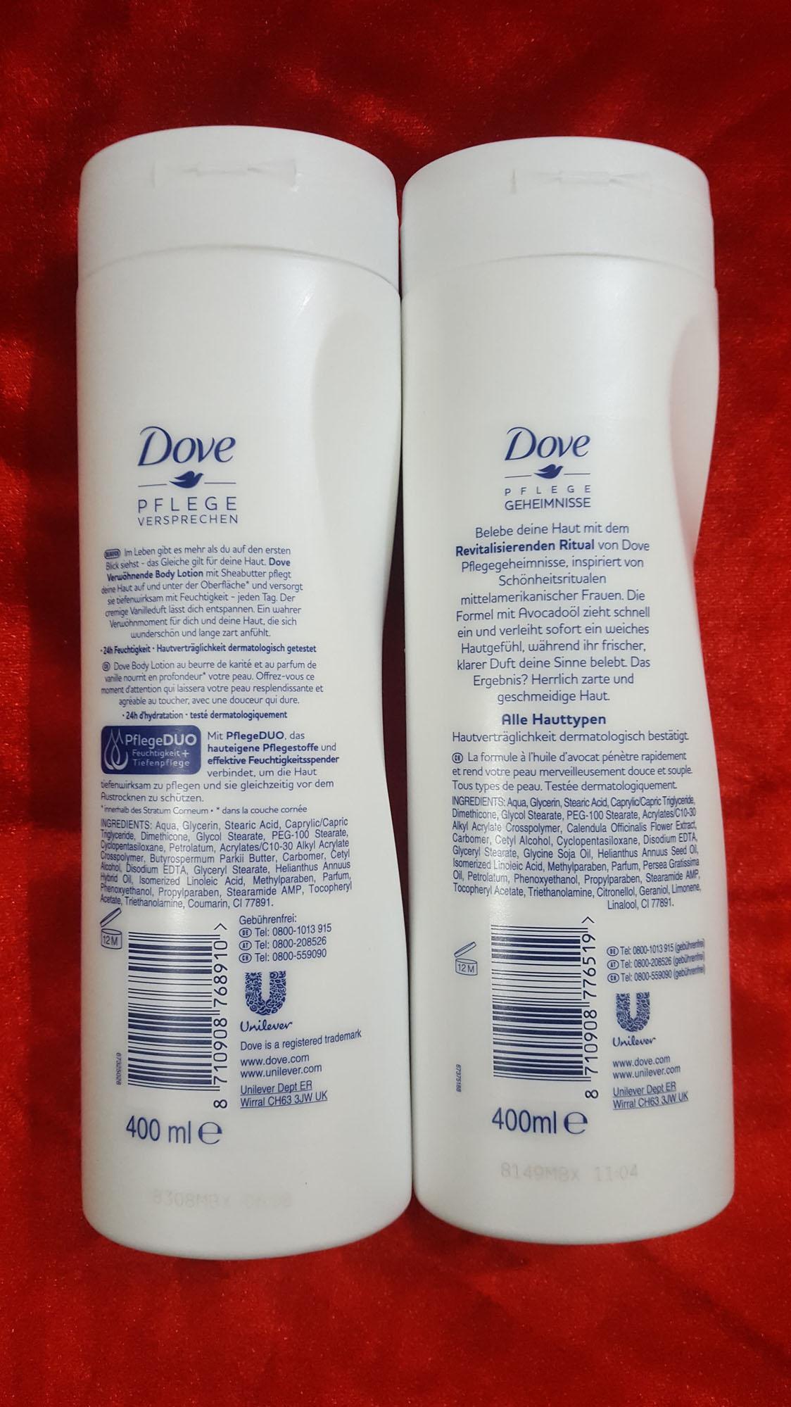Sữa dưỡng thể Dove, xách tay Đức