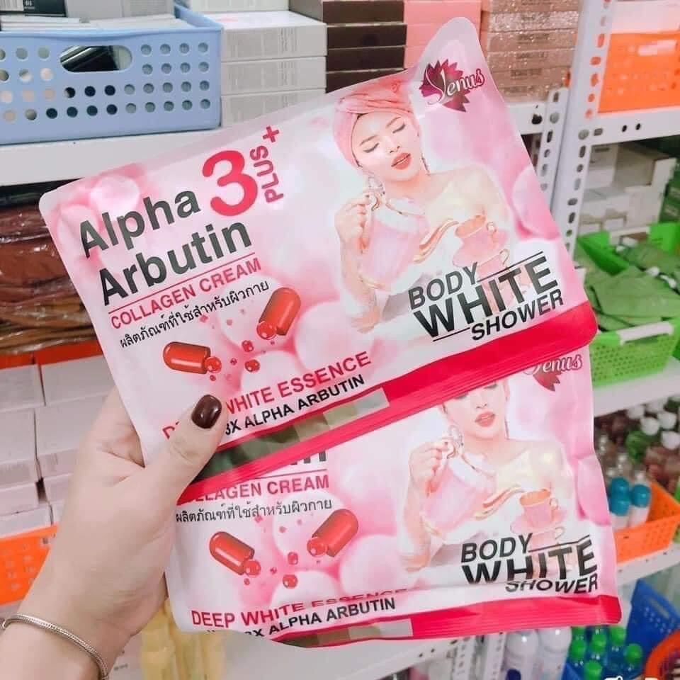 01 set tắm trắng alpha arbutin 3 plus