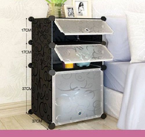 Combo Tủ Đầu Giường 3 tầng lắp ghép đa năng