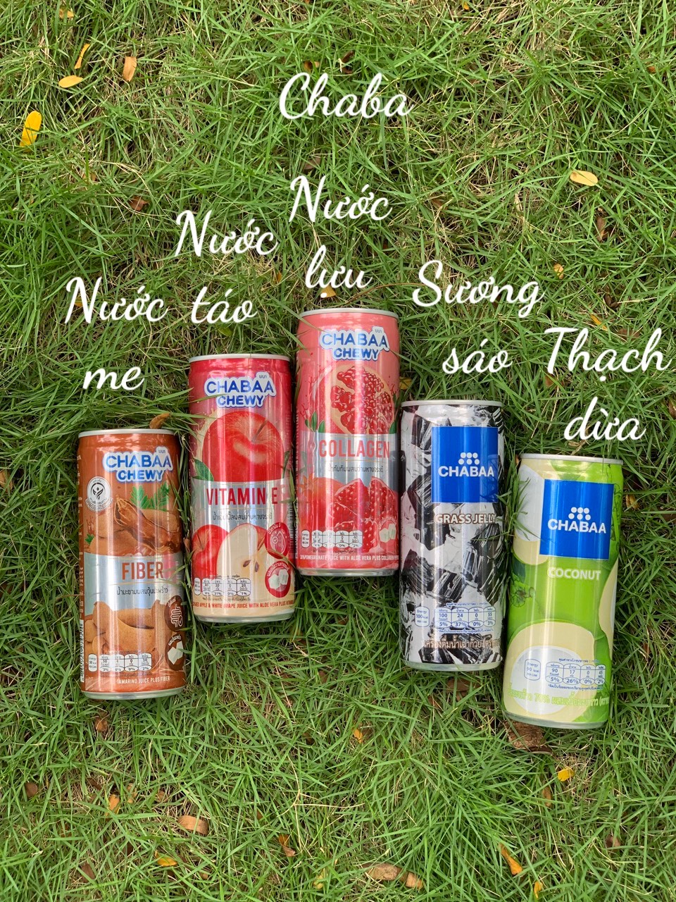 [Lốc 6 lon]  Nước chabaa thạch dừa- táo- lựa Thailand Lốc 6 lon