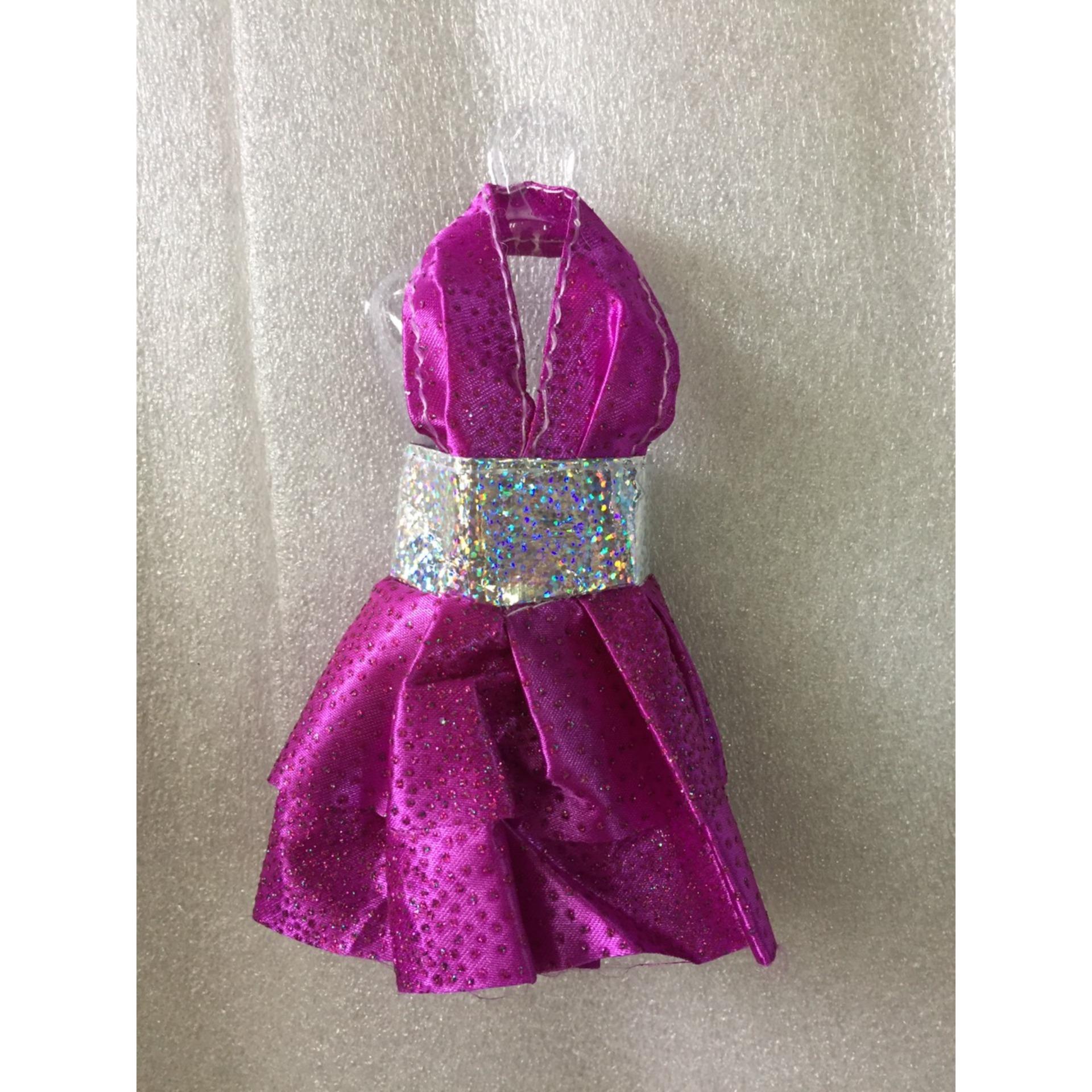 Đầm búp bê 30 cm -tím