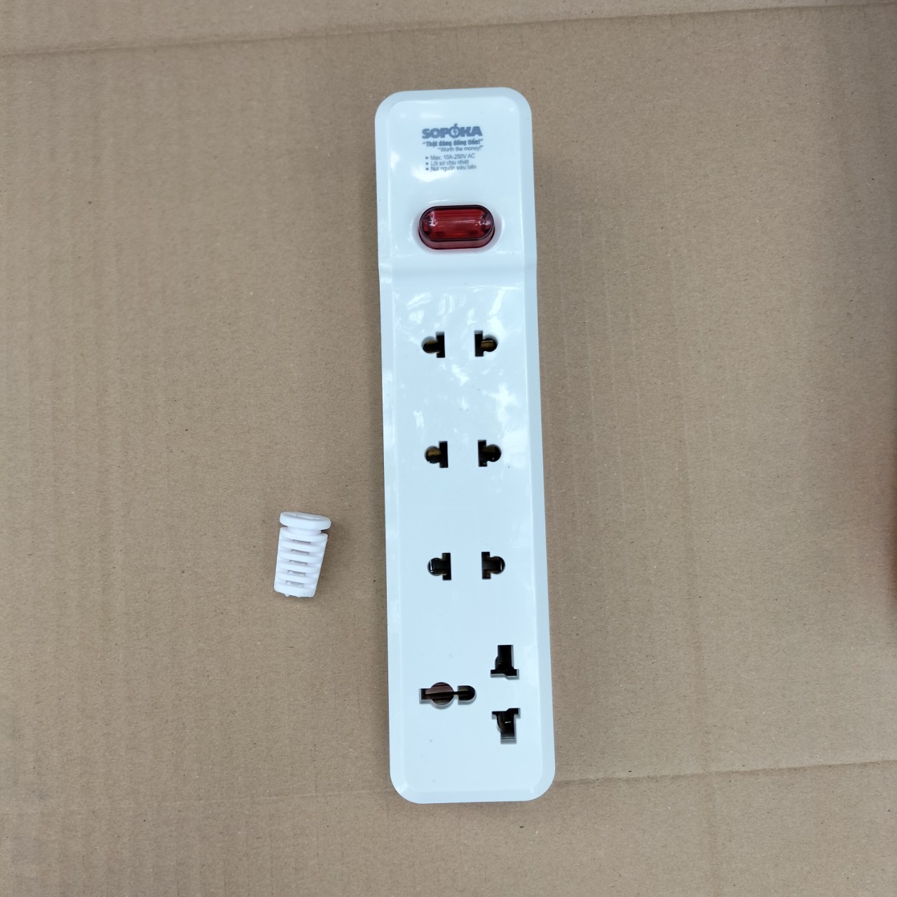 Ổ cắm điện không dây 4 ổ chịu tải max 2200W