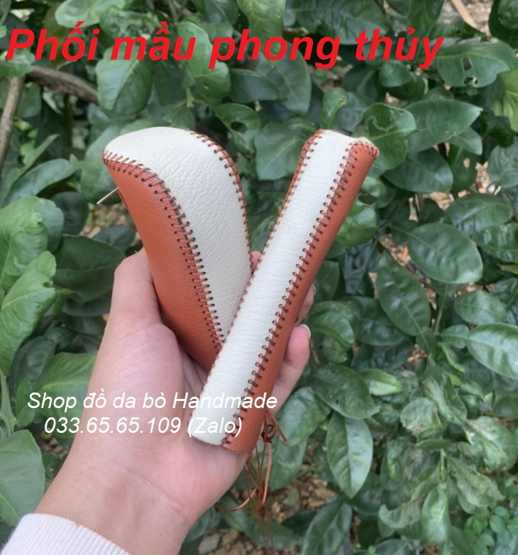 Bọc da cần số & phanh tay Kia morning (AT) bằng da bò thật
