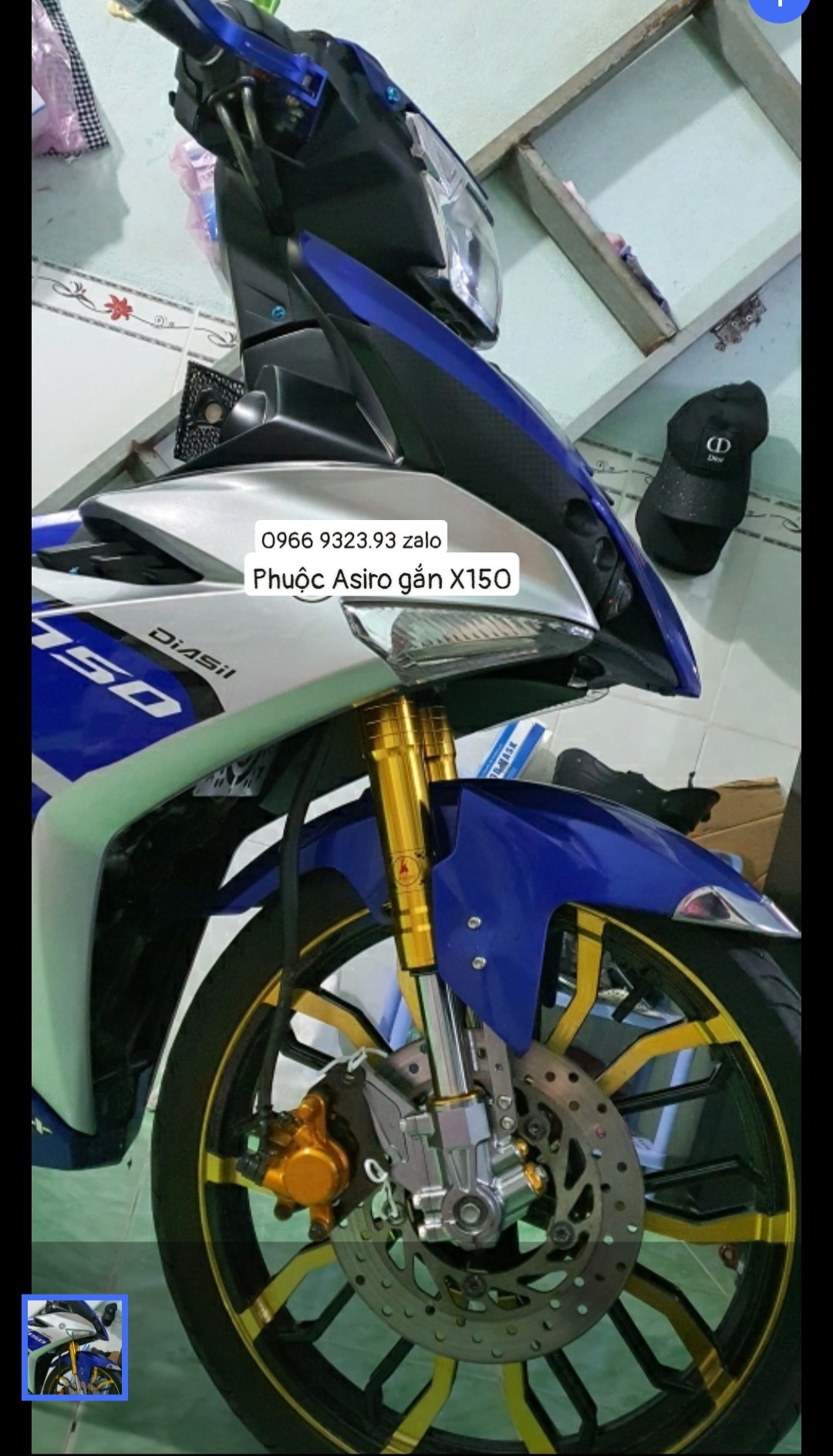 PHUỘC TRƯỚC ASIRO GẮN EX150 1 ĐĨA