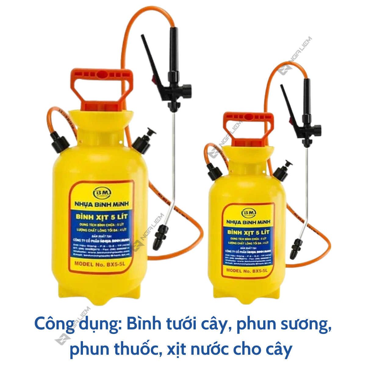 Bình xịt 5 Lít Bình Minh, dùng phun tưới [Hàng chính hãng]