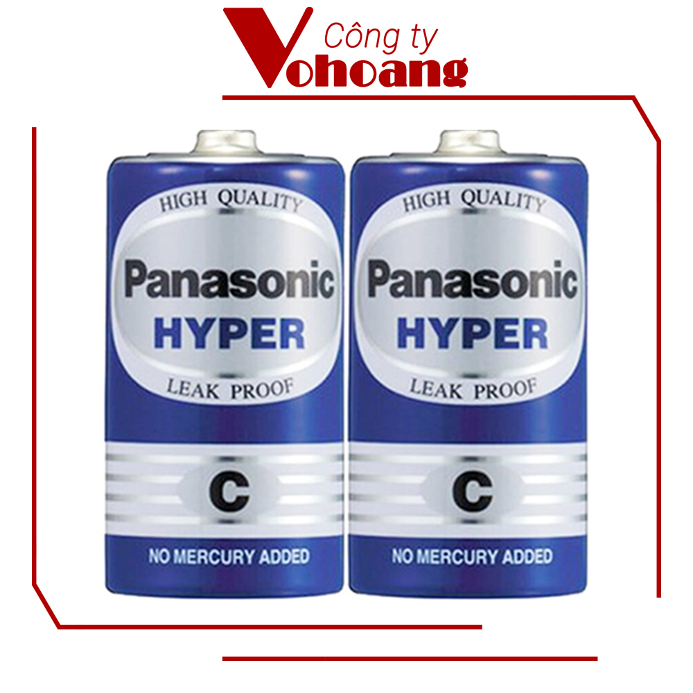 Bộ 2 pin C - Pin trung Panasonic R14UT (Xanh)