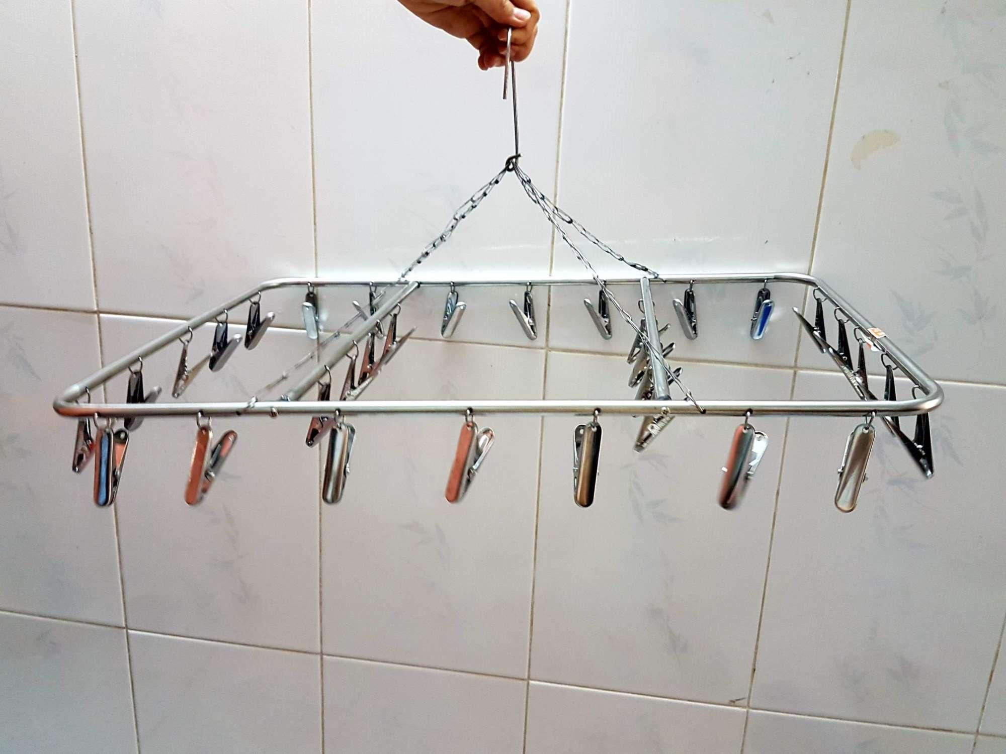 Móc dù inox 28 kẹp