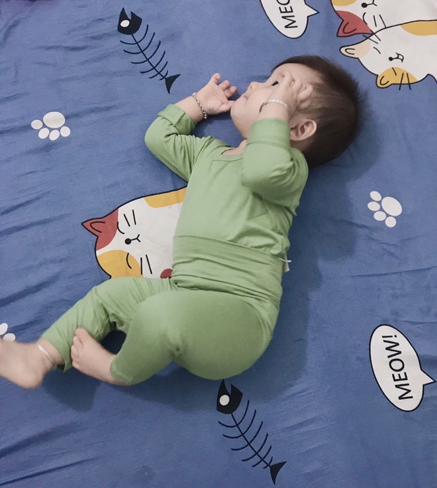 Bộ Dài Trơn Cạp Cao Cho Bé - body chổng mông mềm mịn Minkymom