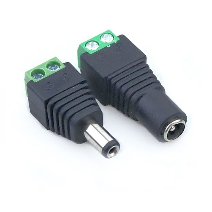 Đầu Nối Giắc Cắm Cáp Nguồn DC Dây Đèn Led Cắm, Camera CCTV Sử Dụng 12V