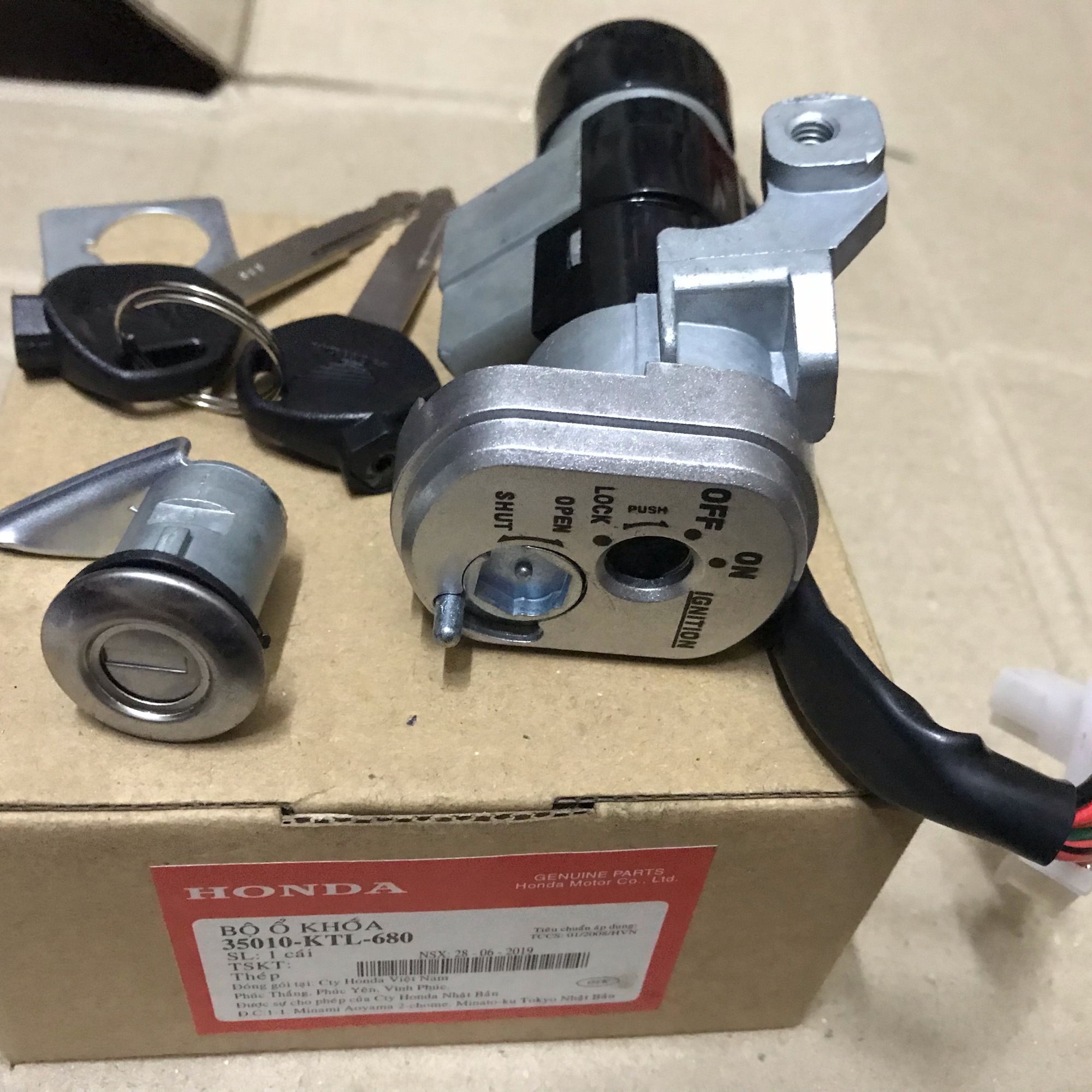 Ổ khoá xe Wave Rs hàng công ty