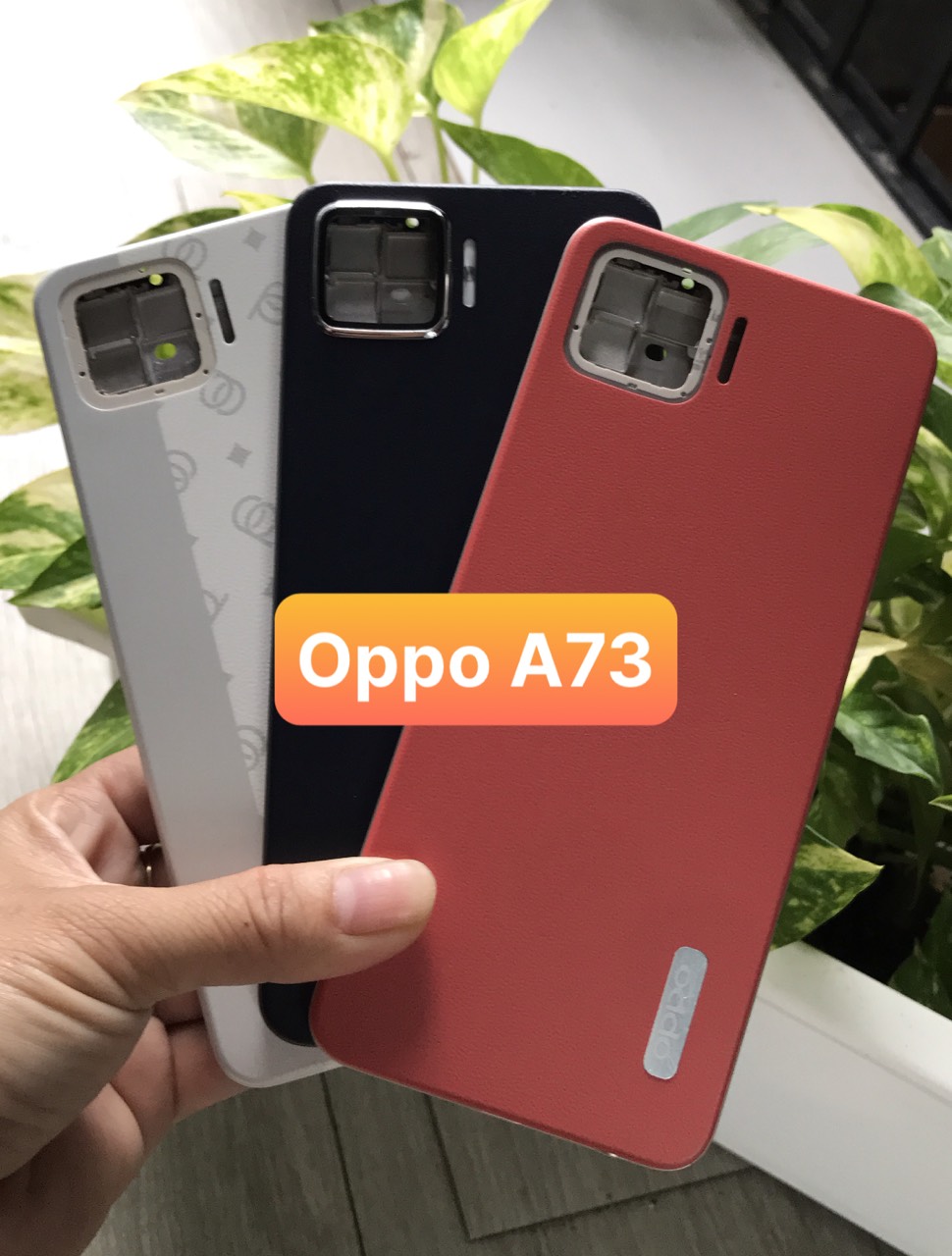 Bộ xương vỏ Oppo A73 ( bộ gồm lưng, sườn, phím)