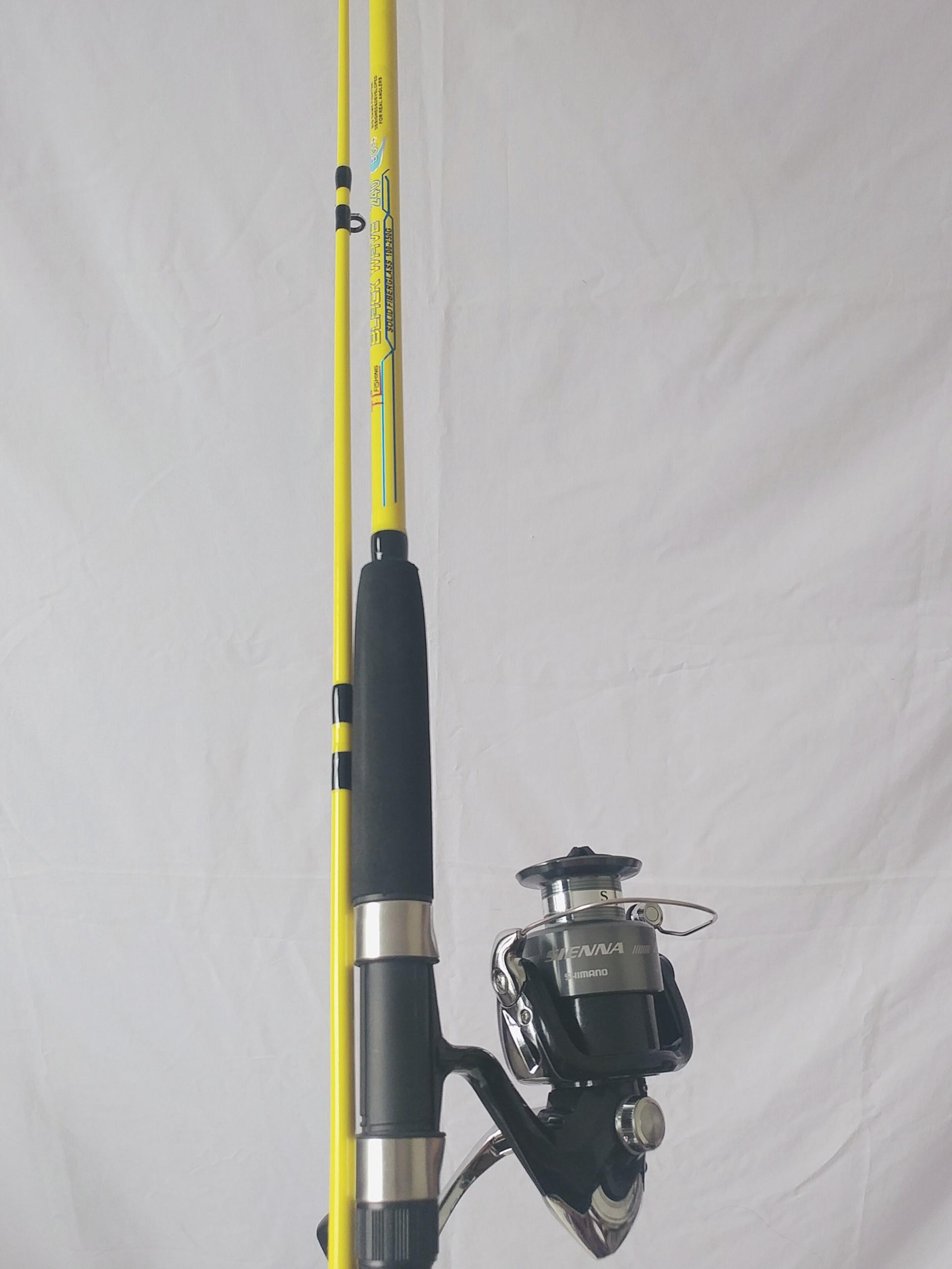 [HCM]SÉT CẦN Black Wave Và MÁY CÂU SHIMANO SIENNA 4000FE