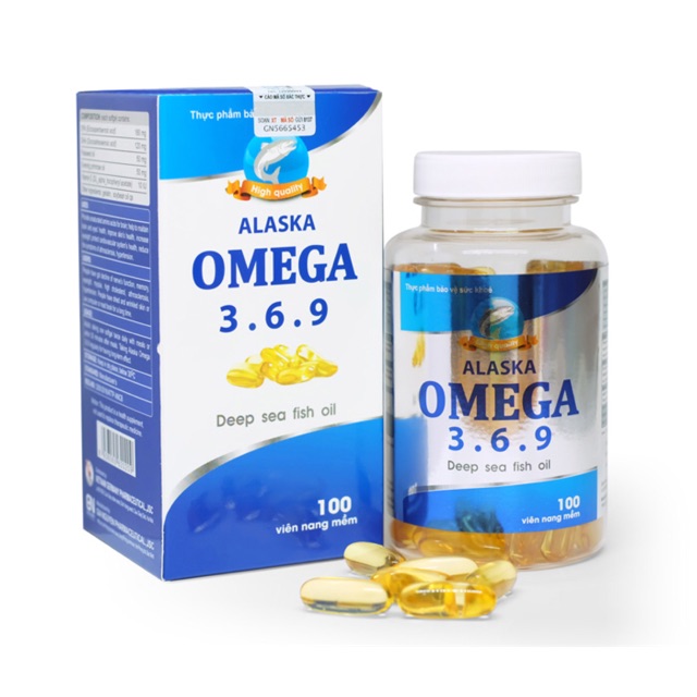 Dầu cá Alaska Omega 3.6.9 - 100 viên