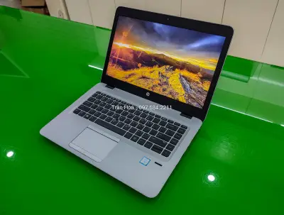 Laptop HP Elitebook 840 G4 - Core i5 7300u, Ram 8GB, ổ SSD 256GB, màn 14 FullHD, vỏ nhôm, bàn phím LED phát sáng.