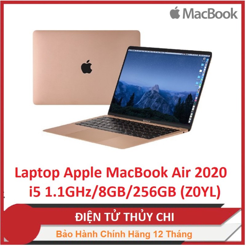 Bảng giá Laptop apple macbook air 2020 i5 1.1ghz/8gb/256gb (z0yl), cam kết sản phẩm đúng mô tả, chất lượng đảm bảo an toàn đến sức khỏe người sử dụng Phong Vũ