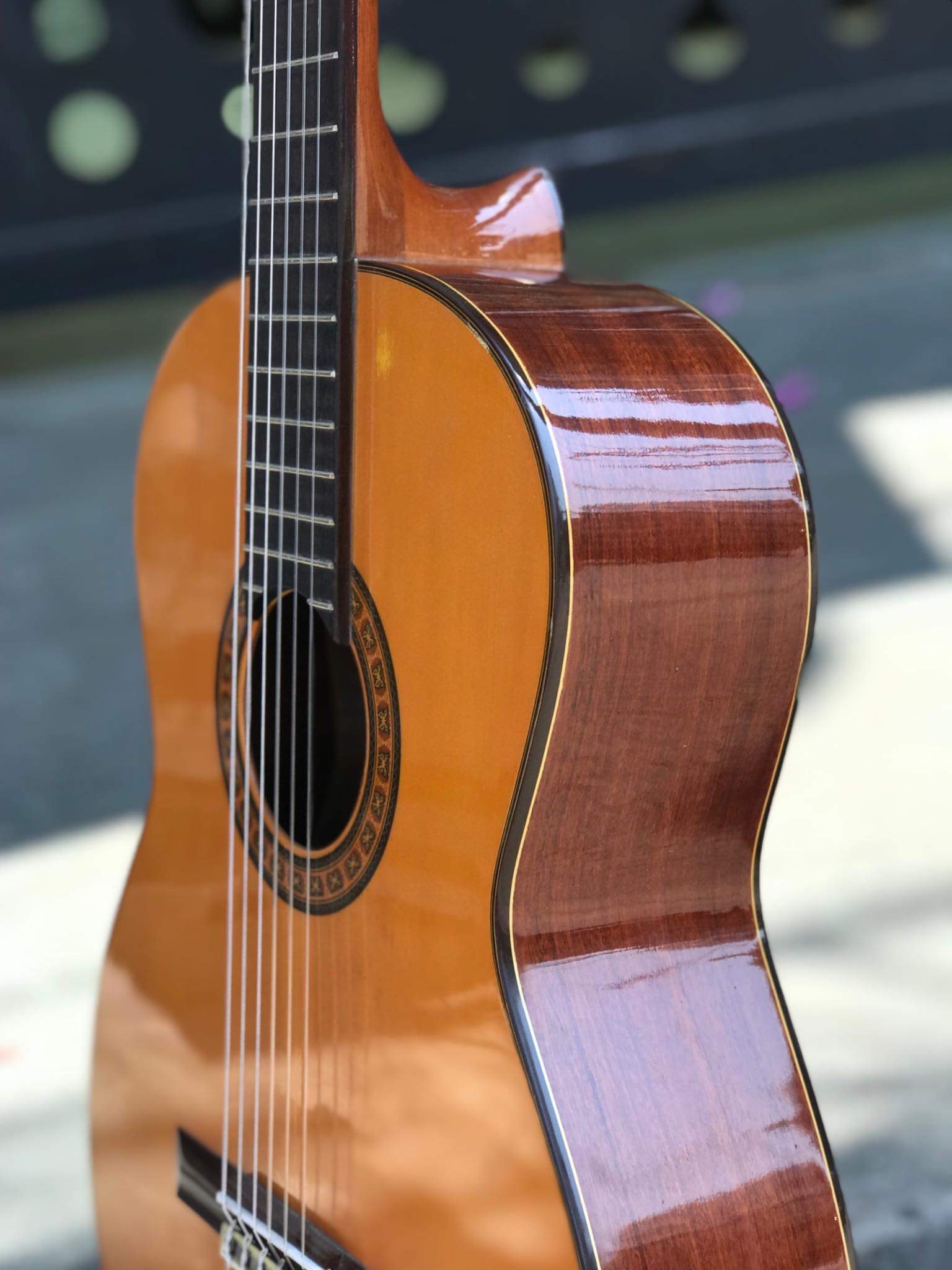 (Miễn Phí Ship) Đàn guitar classic gỗ Mahogany CLMH25