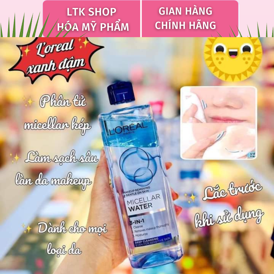 Nước tẩy trang Loreal - LOreal Paris 3-in-1 Micellar Water 400ML