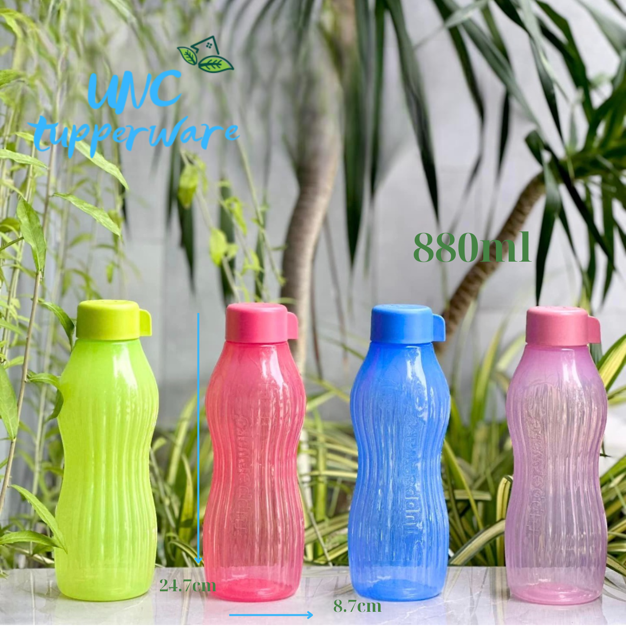 [Nhập RS0822 giảm 30k cho đơn 99k]Bình nước Tupperware Eco Bottle Freezerable 880ml