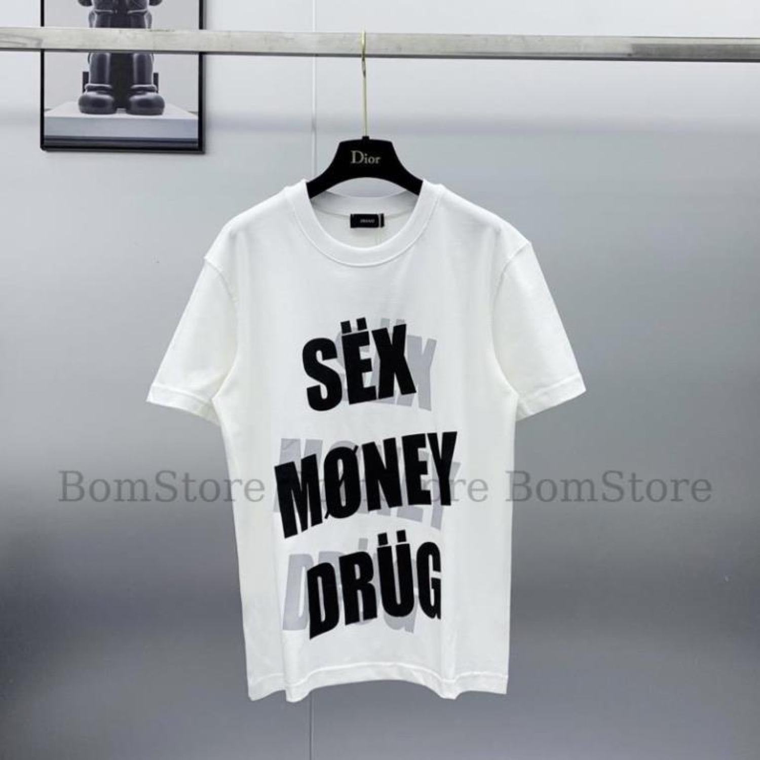 Áo thun tay lỡ nam nữ chữ Sex Money Drug siêu hot