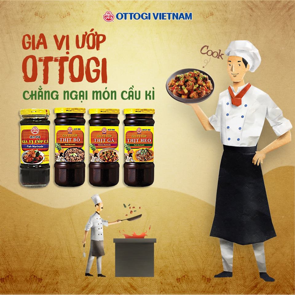 GIa vị ướp thịt Heo Bò Gà OTTOGI 240g