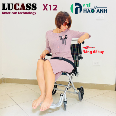 Xe lăn du lịch siêu nhỏ nhẹ Lucass X12