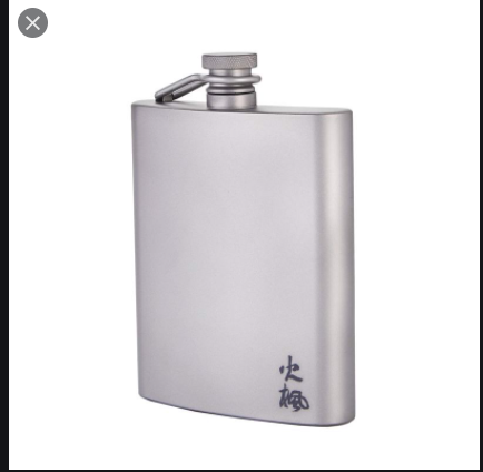 Bình đựng rượu Bacchus Titanium Hip Flask 200ML