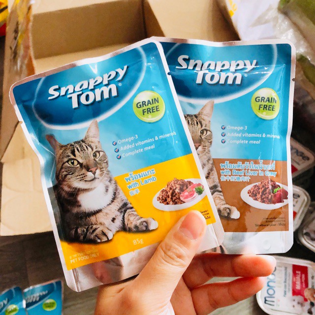 Pate Cho Mèo Snappy Tom Real Fish 85g
