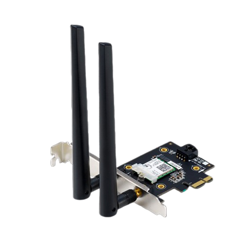 Card Mạng Wifi Asus PCE-AX3000 PCI-e a/b/g/n/ax3000 2.4GHz/5GHz 2402Mbps+574Mbps (Bulk) New 100%  - Hàng Chính Hãng