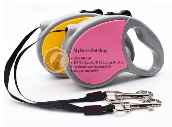Dây dắt chó mèo thú cưng tự động - Dây dắt thông minh linh hoạt khi dắt cún đi dạo