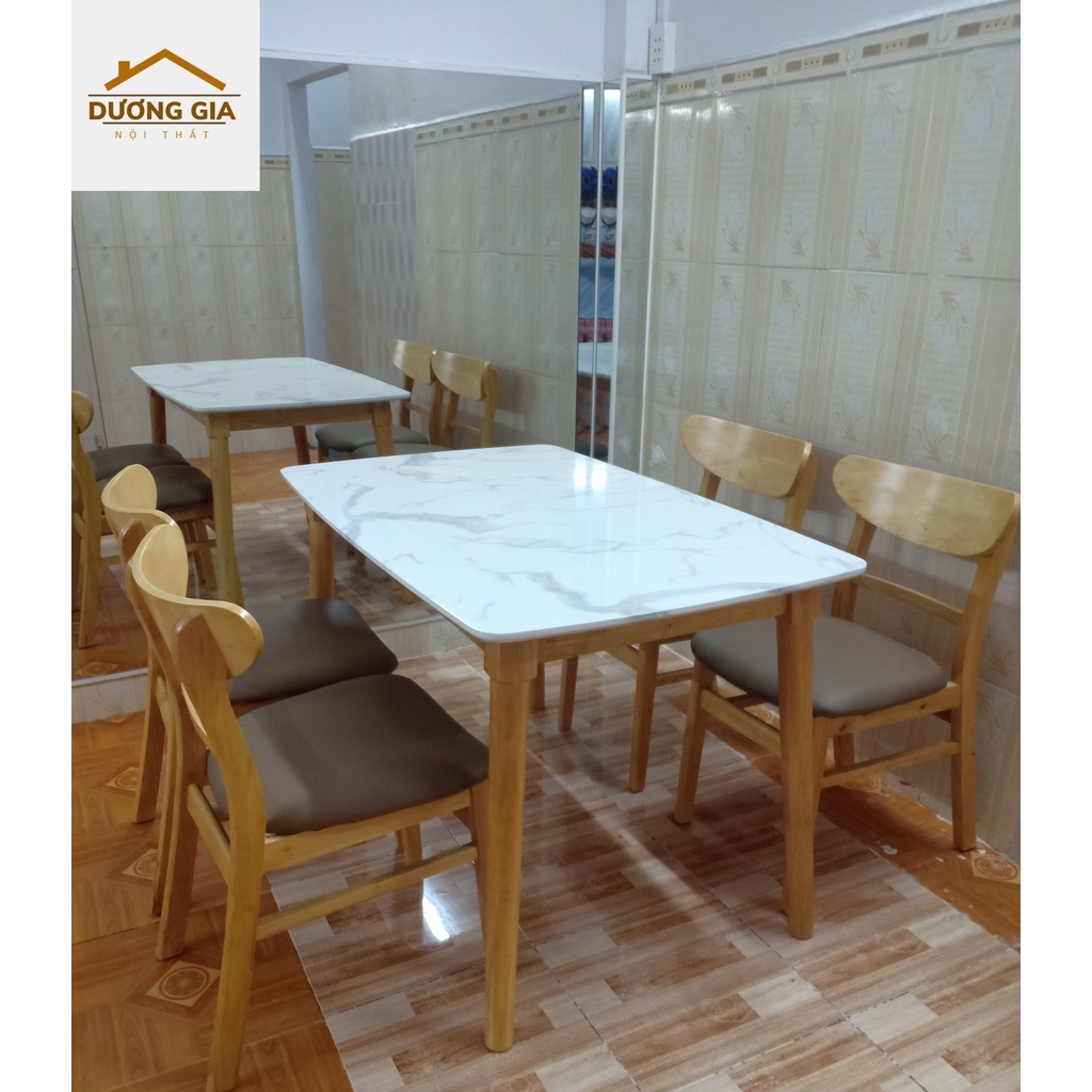 Bộ bàn ăn gia đình 4 ghế hiện đại