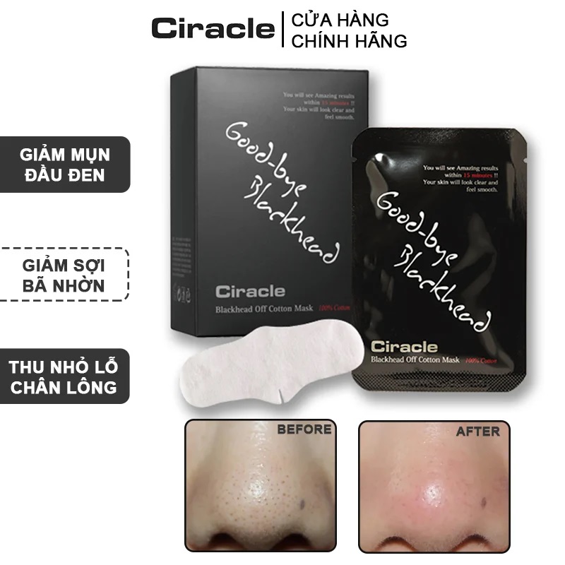 Miếng dán mụn đầu đen Ciracle GOODBYE BLACKHEAD 5ml NPP Tido88