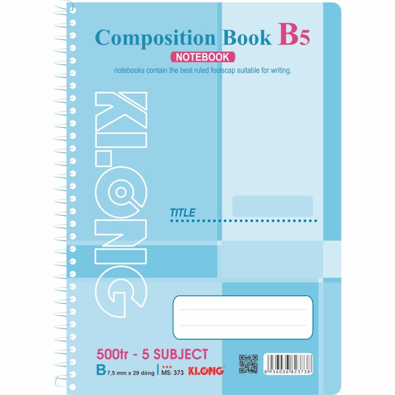 Sổ lò xo đơn B5 - 500 trang KLONG MS: 373