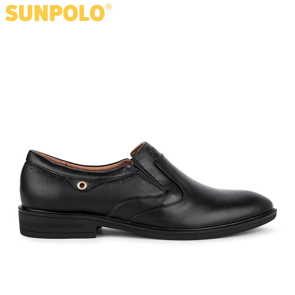 Giày Tây Nam Da Bò SUNPOLO SUMU0112 (Đen, Nâu)