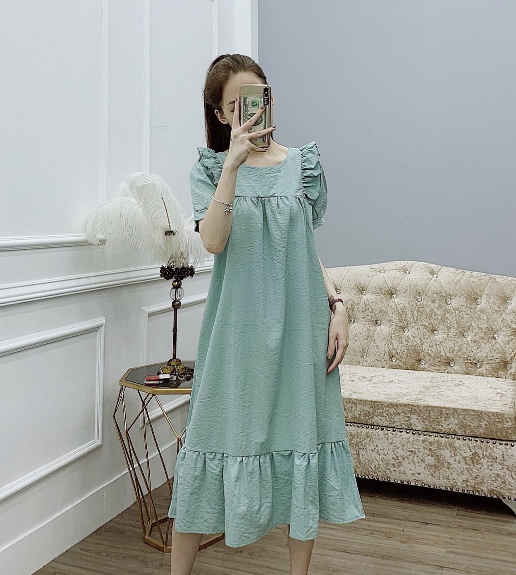 váy bầu dáng suông mẫu thiết kế mới