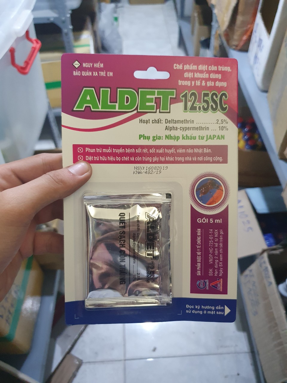 [HCM]CHẾ PHẨM DIỆT CÔN TRÙNG ALDET 12.5SC Gói 5ml - B3.1009