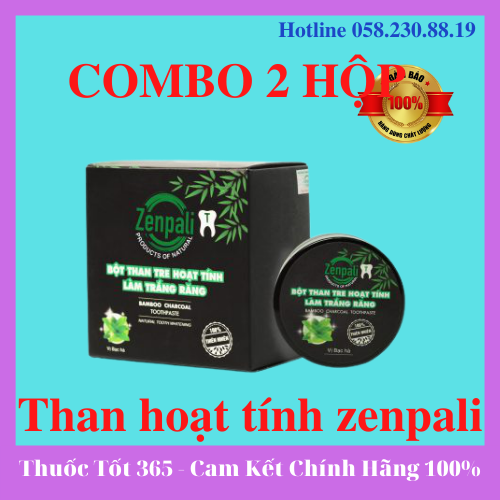 Bột than tre hoạt tính trắng răng zenpali chuẩn chính hãng - tt3652