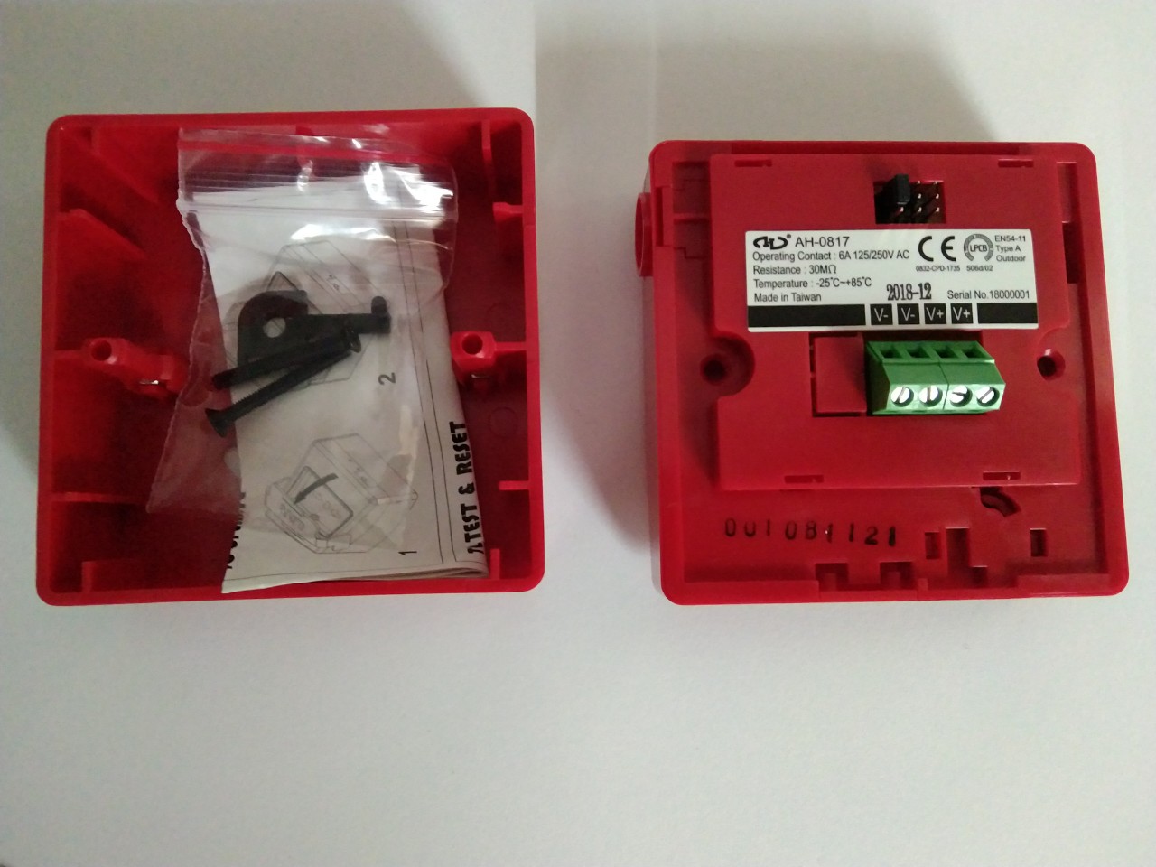 [HCM] Nút nhấn khẩn vuông HORING AH-0817