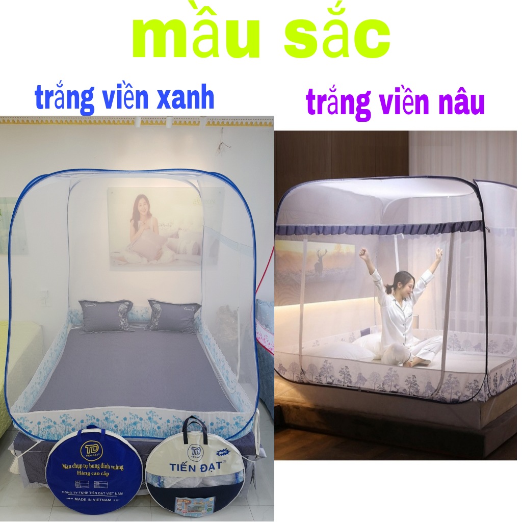 màn mùng cao cấp có chân viền tiến đạt