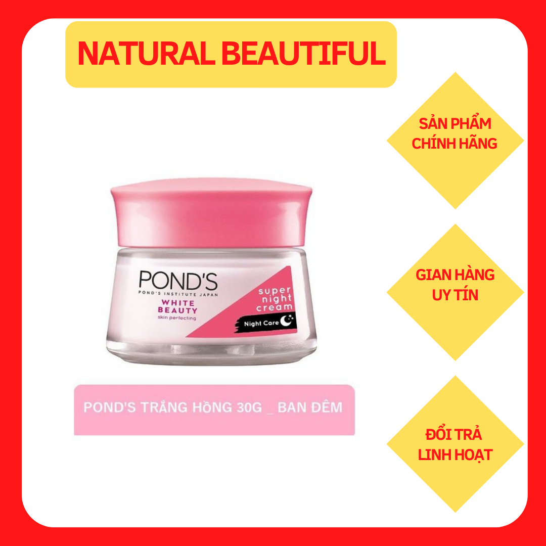 Kem dưỡng da trắng hồng pond white beauty đêm 30g