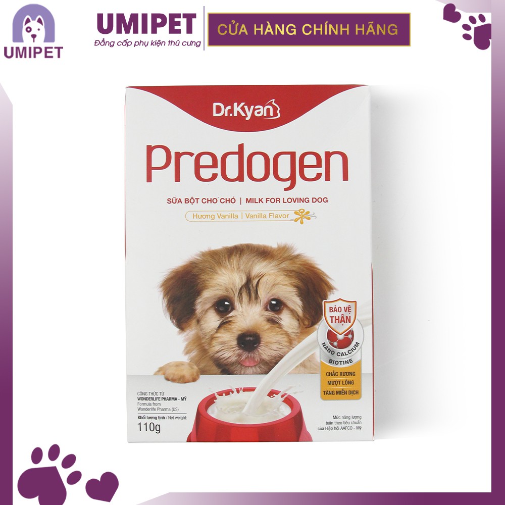 Sữa bột cho Chó Dr.Kyan Predogen ( Hộp giấy 110gr ) UMIPET - Sữa bột cho thú cưng cao cấp